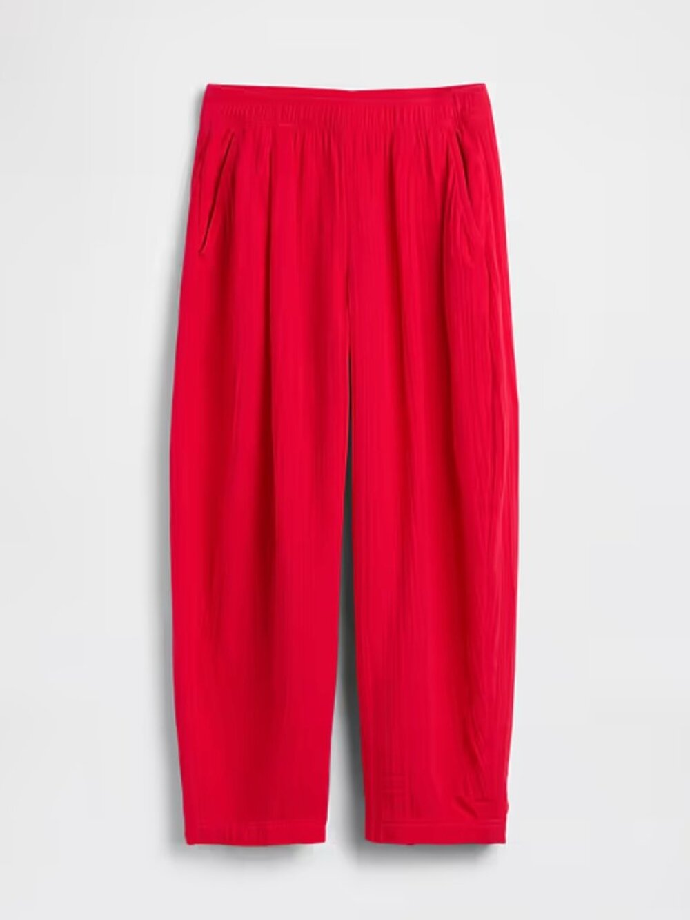 Gap Cotton Gauze Easy Barrel Pants